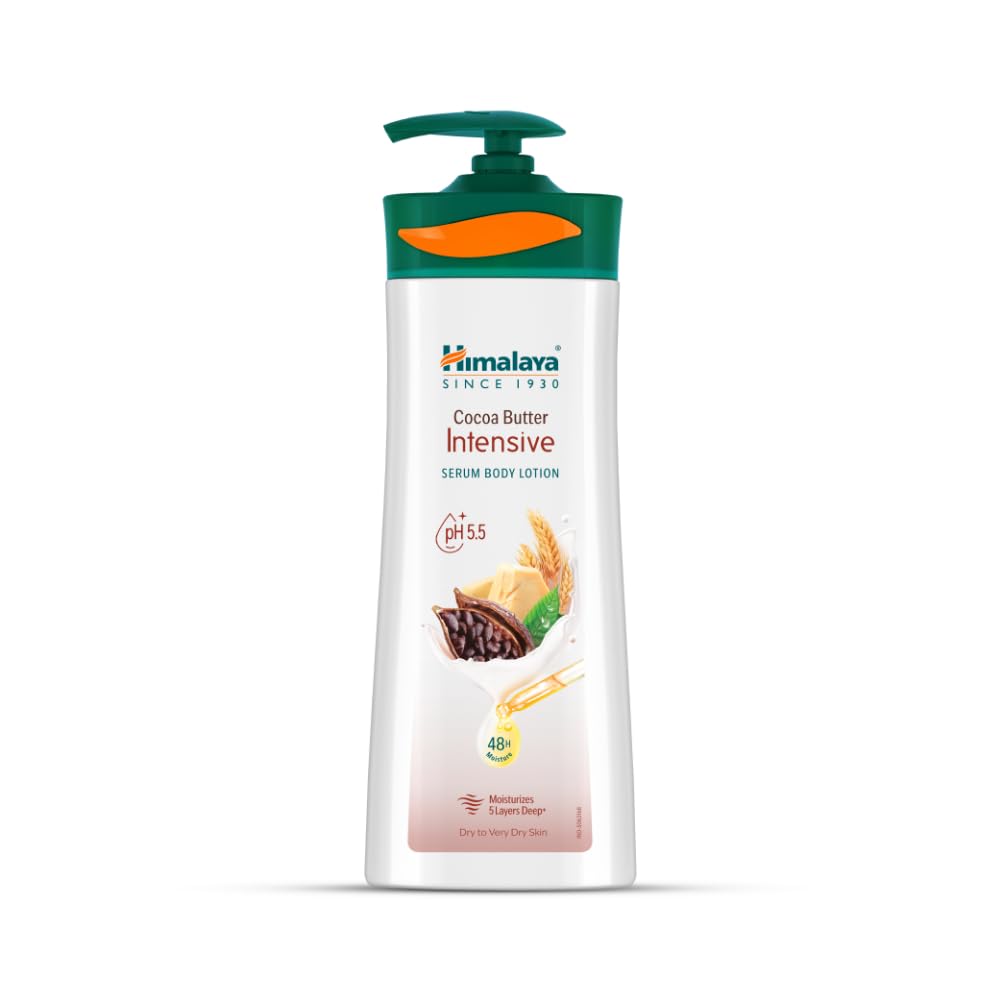 Himalaya Cocoa Butter Intensive Serum Body Lotion 400ml | 48 H Moisturization | pH 5.5 | With Cocoa Butter & Wheat Germ Oil Extracts| For Dry Skin