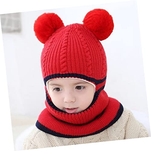 ibasenice 1Pc Cachecol Capuz De Lã Quente Vestindo Lindas Roupas De Natal Ao Ar Livre Integradas Tri