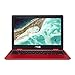 ASUS C223NA-DH02-RD Chromebook 11.6", Intel Dual-Core Celeron N3350 Processor (up to 2.4GHz) 4GB RAM, 32GB eMMC storage, Red (Renewed)