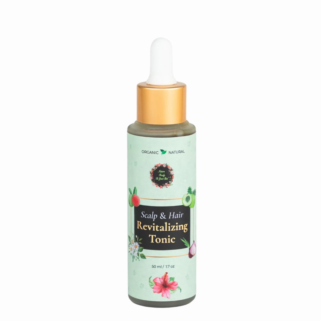 Nature foody to your skin | Scalp & Hair Revitalizing Tonic, with Almond, Argan, Guava Seed Oils & many more | 50ml-image-45