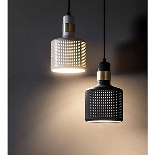 Lustre suspension atmosphère chaleureuse métal ajouré design - 4