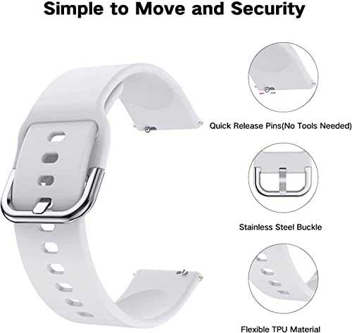 E ECSEM Bands Compatible for WalkerFit A2 Pro Sport Band Silicone Wristbands Straps Replacement for WalkerFit A2 Pro Smart Watch for Men Women