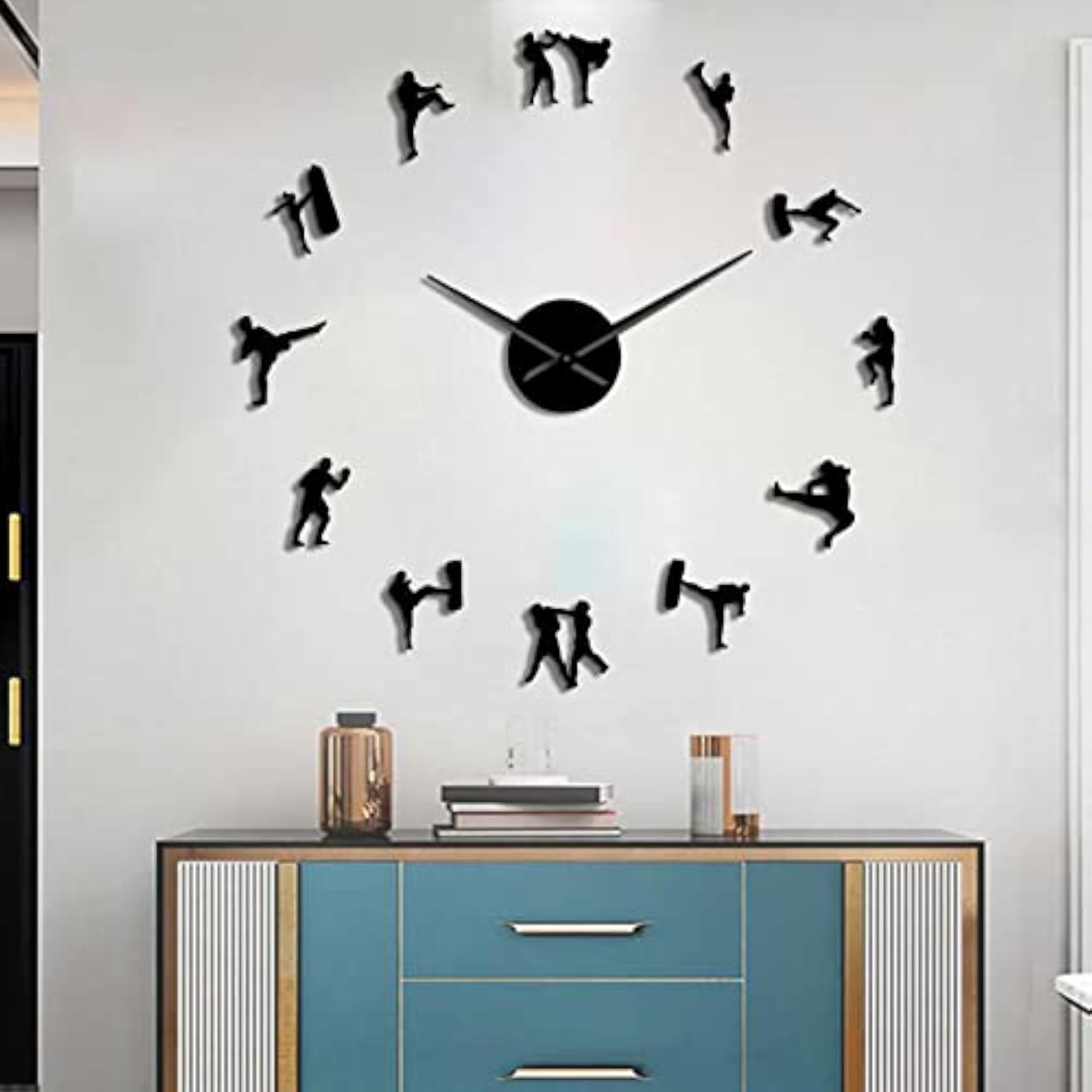 Large 3D Wall Clock for Office & Home Decoration