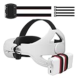 【Kopfdruck Reduzieren】 Das Gewicht des Akkus liegt hinten und der Powerbank-Befestigungsgurt bewegt das Gewicht des VR-Headsets nach hinten, um eine bessere Balance zu erreichen und den Druck auf den Kopf des Spielers zu reduzieren.