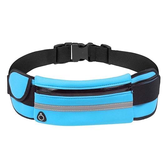 NSXEEN Running Waist Belt for Sweat Rainproof Phone Holder with Adjustable Strap Waist Bag for All Kind of Phone-Sports, Workout & Outdoor Activities (Belt with Bottle Pocket)