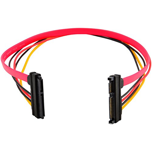 (5-pack) Cable de extensión SATA 15+7 pines macho a hembra 50 cm