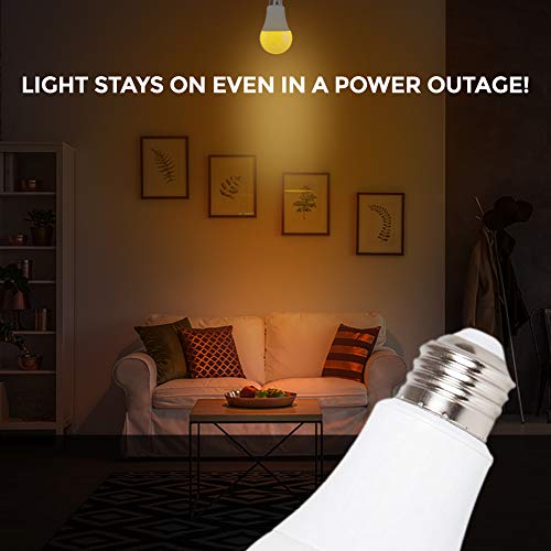 Ciata Lighting LED Smart Emergency Light Bulb with Rechargeable Battery Back-up - Intelligent Lighting, Lasts 3-4 Hours During Power Outage - Extra Hook for Camping, Outdoor (4 Pack) by Ciata - Used condition - Image 5