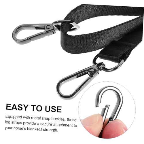 Sangles Élastiques de Cheval Réglables Double Boucles Métal - 5