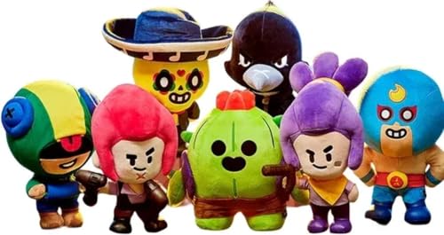 Ferro Stars Brawl Colt, Crow, Spike y Shelly El paquete contiene 20 cm de un juguete de peluche al azar (¡Brawl!)