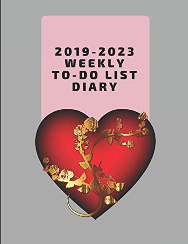 2019-2023 Weekly To-Do List Diary: Five Year Task Organizer