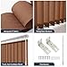 Fabric Vertical Window Blinds, Sliding Door Blinds & Shades, Cordless Privacy Window Shades, Vertical Blinds for Doors, Sliding Blinds, Brown