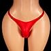 Men's Sissy Panties Femboy Thong Underwear Jockstrap Lingerie for Cross-dressers (US, Alpha, One Size, Regular, Regular, Red)