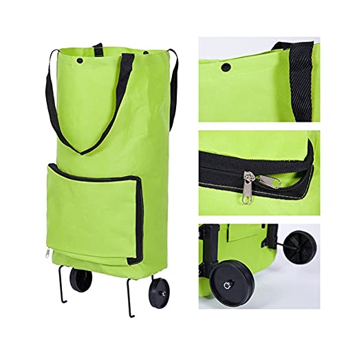 LICHUAN Einkaufstrolley, tragbar, zusammenklappbar, Oxford-Gewebe, Mehrzweckwagen für Einkaufen, Picknick, Aufbewahrung… – Bild 3