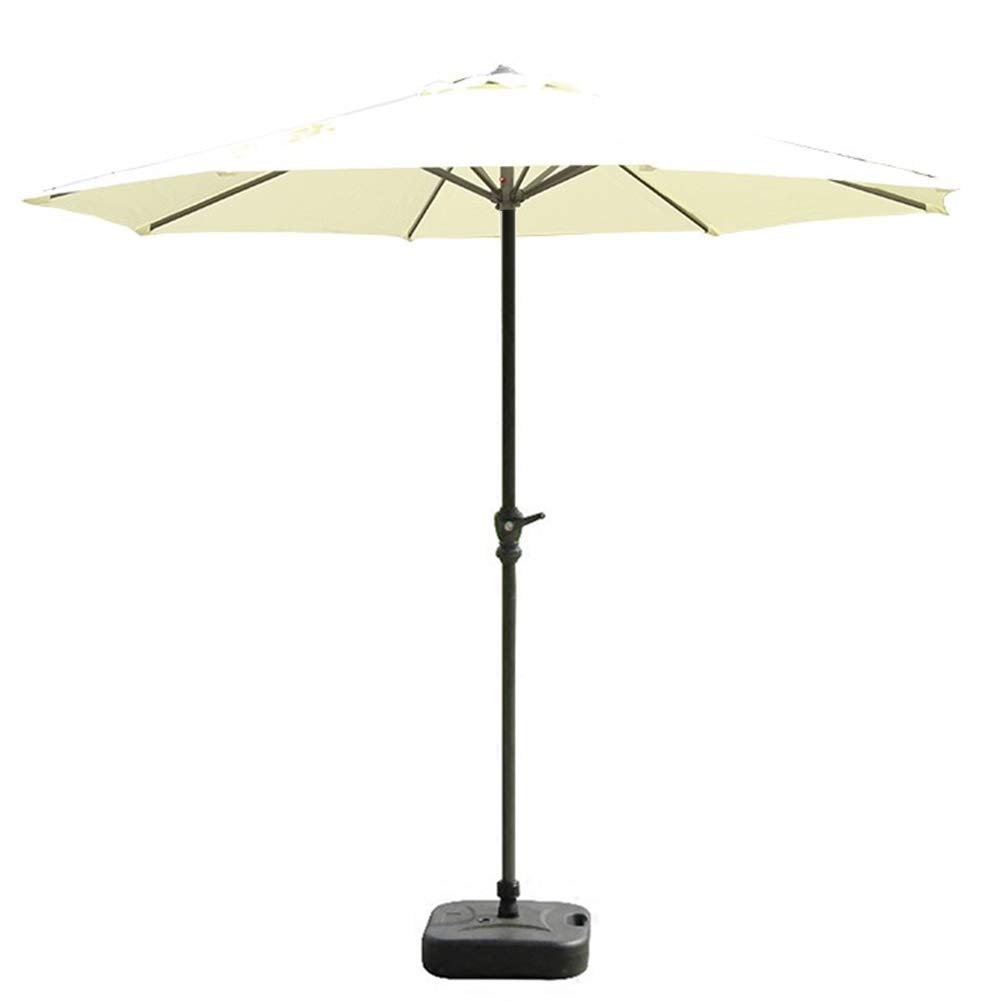 WDSOPK Parasols 9ft/2.7m Patio Umbrella Outdoor Market Table with Crank for Garden, Deck, Backyard and Pool Side(Beige-? 9ft)