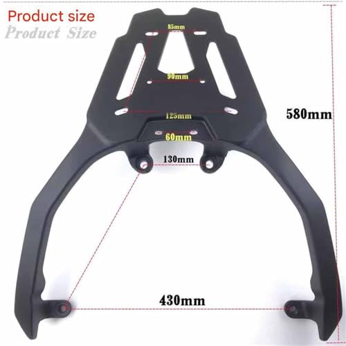 Support de queue SYM CRUISYM 300 en alu épaissi ultra résistant - 4