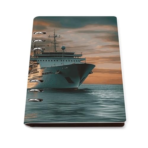 Cuaderno A5 de hojas sueltas de piel sintética de alta calidad y tacto premium elegante