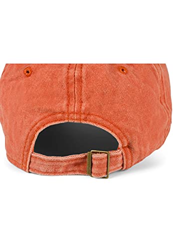 styleBREAKER Unisex Baseball Cap Vintage Look verstellbar 6-Panel Cappy in Washed Optik mit gebogenem Schirm Baumwolle Retro Cap Damen und Herren, Farbe:Orange