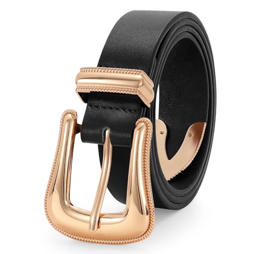 Women Leather Belt Fashion Leather Waist Belt for Pants Jean Ladies Western Leather Belt 5