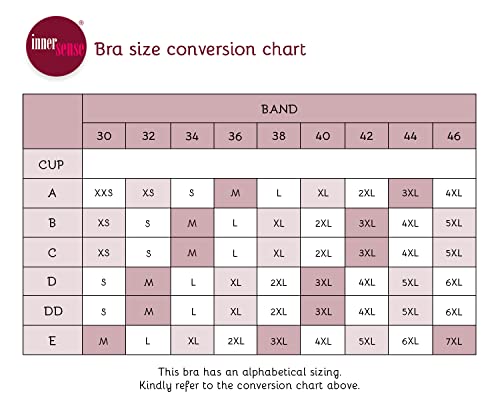 Image of Inner Sense Organic Cotton Bamboo Nursing Bra for Women I Feeding Bra with Wirefree Design and Removable Pads I Adjustable Straps Maternity Wear with Hook and Eye