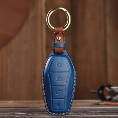 Smart remote auto key case protector funda de cuero para llave BYD 2