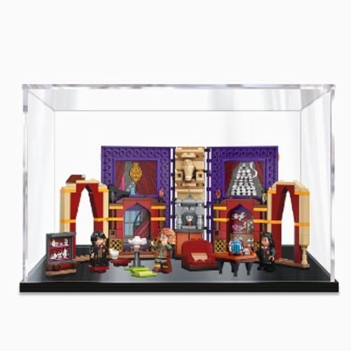 Vitrina acrílica transparente para Lego 76396 Magic Lessons, a prueba de polvo, compatible con Lego 76396 caja de exhibición a prueba de polvo. 1.7 x 5.9 x 5.9 pulgadas (solo vitrina)