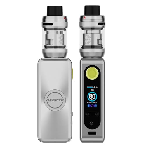 Vaporesso GEN SE Kit-80W Vaporesso SE MAX Mod -Vape DL,3ml Auto-Open Top iTank T Clearomizer Fit GTI Mesh Coil (Gti 0.2Ω/0.4Ω) E Zigarette Vaporizer Kein Nikotin Keine Flüssigkeit (Arctic Silver) Vaporesso GEN SE Kit-80W Vaporesso SE MAX Mod -Vape DL,3ml Auto-Open Top iTank T Clearomizer Fit GTI Mesh Coil (Gti 0.2Ω/0.4Ω) E Zigarette Vaporizer Kein Nikotin Keine Flüssigkeit (Arctic Silver)
