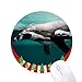 Produktbild Ocean Deep Blue Penguin Water Picture Round Rubber Mouse Pad Weihnachtsdekoration