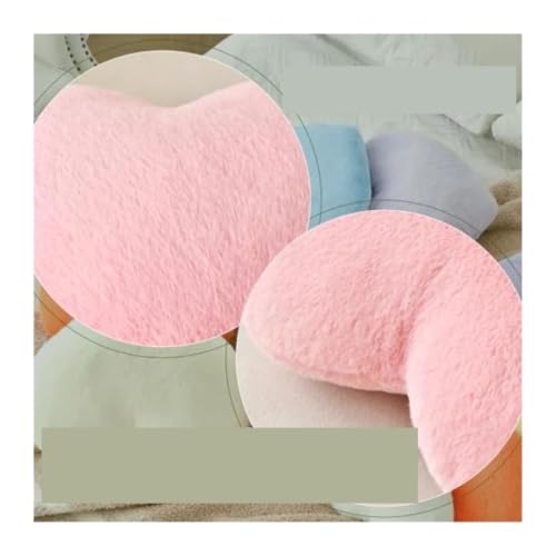 Oreiller coeur rose 2 pièces coussin mignon de maison textile déco - 4