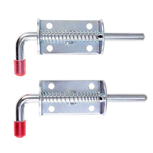 2 Pcs Professional Tailgate Latch Fastener Lock Spring Pin Latch Lock Galvanized iron Lock for Utility Trailer Gate Car Accessorie