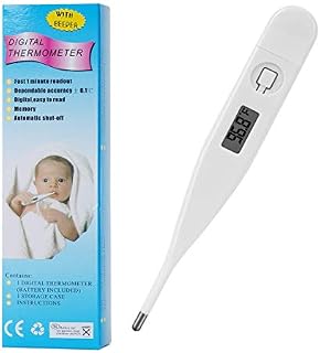Thermometer for Fever, Digital Thermometer Rectal Oral Basal Body Thermometer for Adults