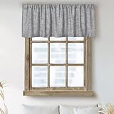 Kitchen Valances for Windows Modern Farmhouse Cotton Linen Valance Curtains Topper Country Rustic Ba