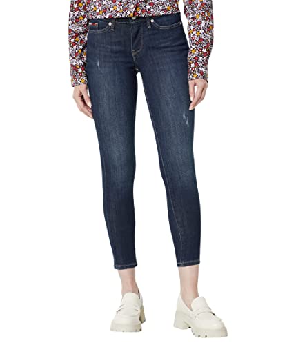 Tommy Hilfiger Damen Skinny Ankle Jean, Boundary, 28, Berandung