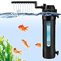 Internal Fish Tank Filter, 5 in 1 Adjustable Aquarium Filter Pump with UV Steriliser, Ultra Silent Biochemical Filtration Pump, 650 L/H Water Pump Aquarium Filter Fit for 100-300L Fish Tank Aquariums