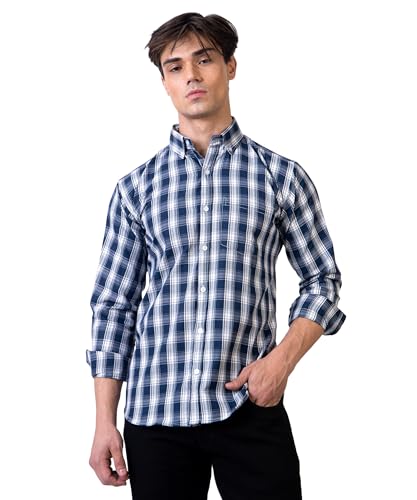 Image of TrapNation Men's Checkered Regular Fit Shirt