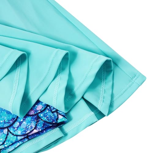 Girls Tankini Swimsuit Two Piece Bathing Suit with Adjustable Strap 3-13 Years4