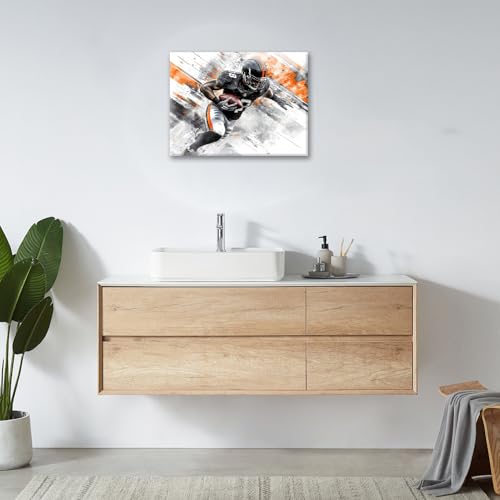 Toile murale encadrée de qualité supérieure pour bureau chic - 7