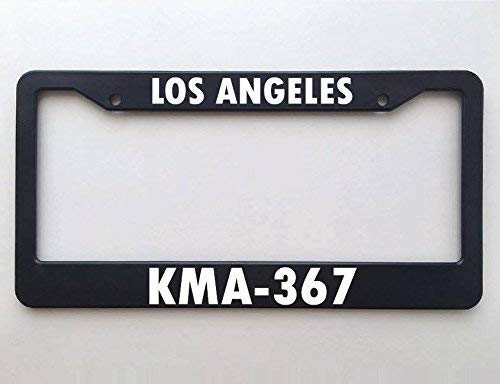 Wahom Bhartia LAPD KMA 367 Police Call Sign Los Angeles California Police Officer Gift Blue Lives Matter Chrome License Plate Frame Stainless Metal Tag Holder 12