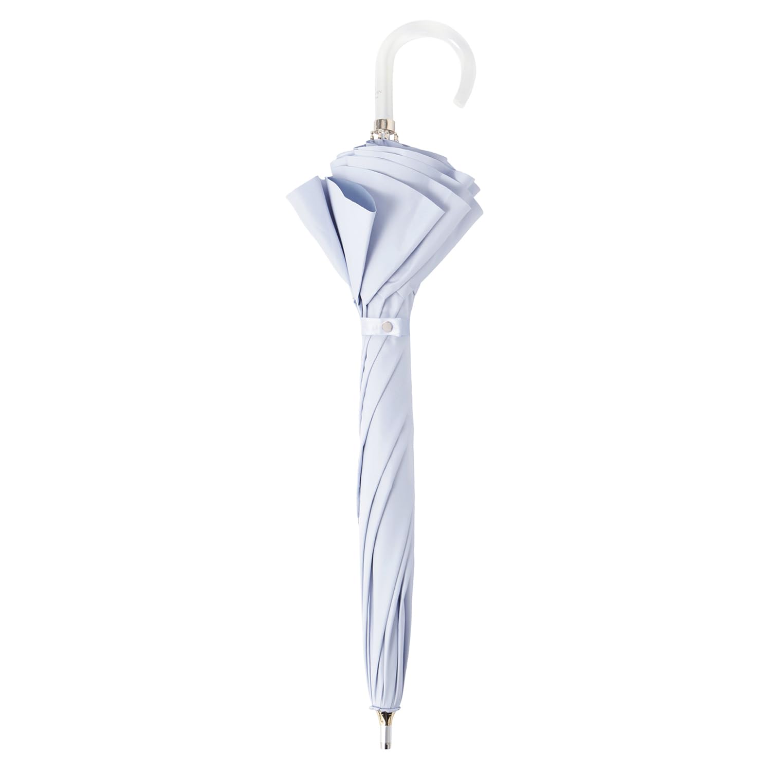 ランバンオンブルー　フリル長傘　晴雨兼用 一級遮光日傘】LANVIN en Bleu (ランバン オン ブルー) 長傘