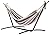 Amazon Basics Double Hammock with 9-Foot Space Saving Steel Stand and Carrying Case, 470lb Capacity, Multicolor, 118 x 46 x 39 inches