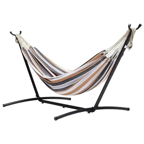 Amazon Basics Fabric Hammock With Stand, Multi Color, 117 cm x 300 cm x 100 cm