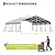 Garvee 20x20x9FT Metal Carport, Oversized Metal Garage with Galvanized Steel Roof for All Weather, Heavy Duty Carports for Car, Boats and Tractor