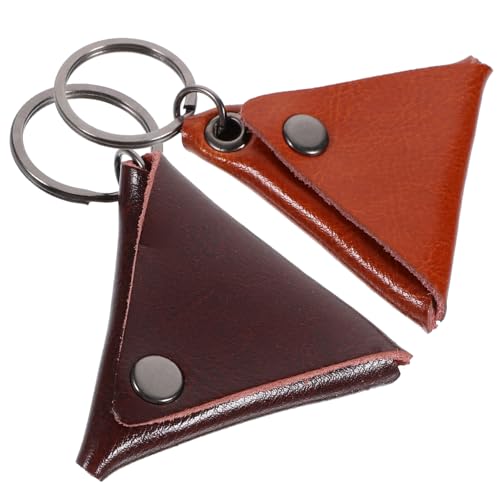 Yardwe 2pcs Guitar Picks Case Portable Plectrum Holder with Keychain for Deep Durable and Lightweight Design for Musicians the Go