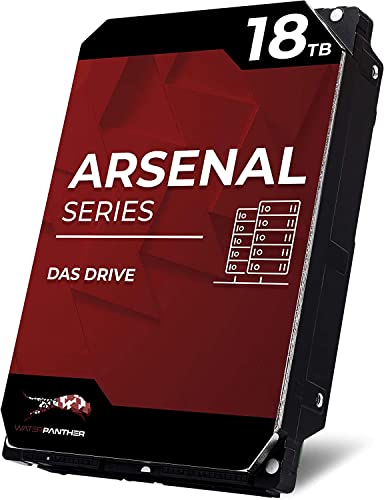 Image of Water Panther WP Arsenal 18TB SAS 12Gb /s 7200RPM 3.5-Inch DAS Hard Drive for Storage Server, Enterprise JBOD, Business RAID Workstation, Internal SAS LFF HDD (Renewed)