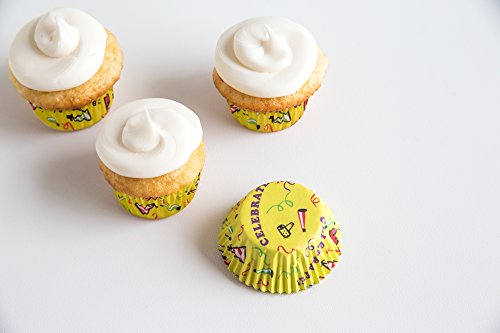 Fox Run Celebrate Disposable Bake Cups, Mini, Yellow #TOP5