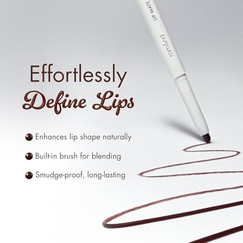 Image of rom&nd LIP MATE PENCIL 07 Fig Spread - Precision Semi-Matte Lip Liner with Blending Brush for Effortless Natural Overlining, Contour & All-Day Wear