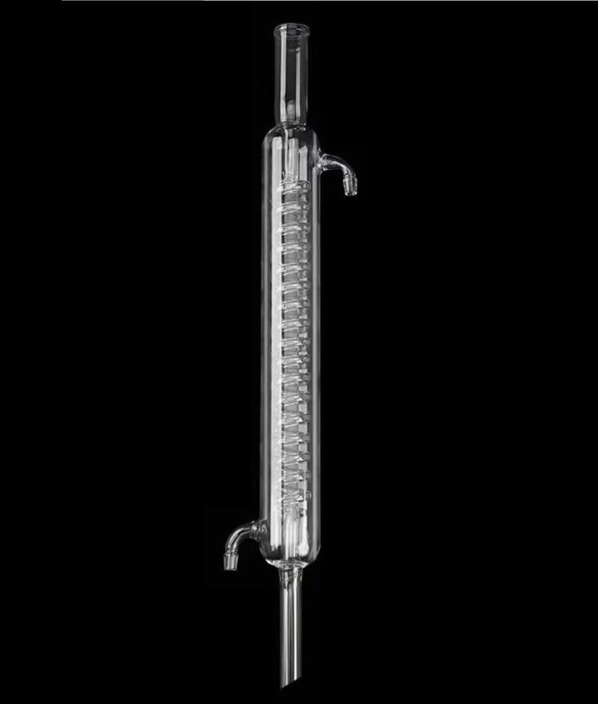 1 szt. Laboratoryjna rurka skraplacza serpentynowego do destylacji – standardowy port, długości 290/380/450 mm, kolba do użytku laboratoryjnego(Length 450mm)