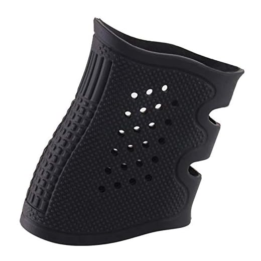 WEREWOLVES Tactique Pistolet universel Pistolet Caoutchouc protéger couverture Grip gant étuis antidérapant s'adapte Glock 17/19/20/21/22/23/31/32/37/38 (Negro)