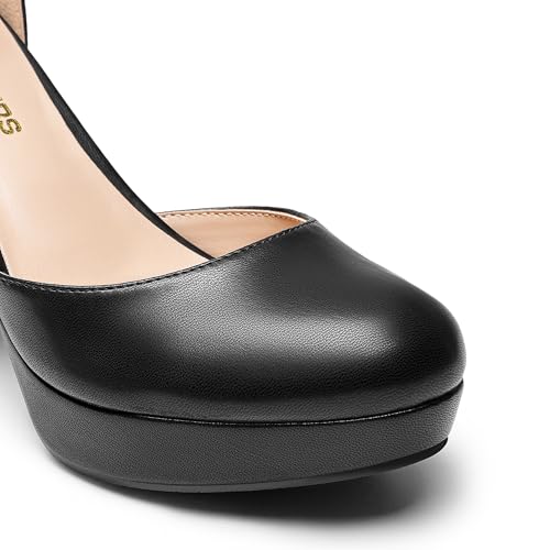 Image of DREAM PAIRS Women's Platform Chunky Closed High Heels