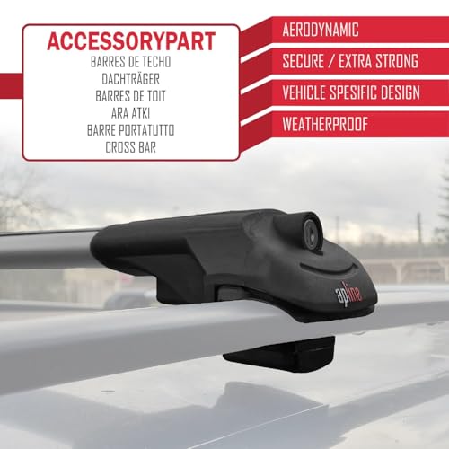 accessorypart Kompatybilny z Honda Pilot (YG1/2) 2023-2026 ACE-1 Model Aluminiowe poprzeczki dachowe Szary 2 szt.
