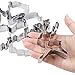 BAKHUK 24pcs Christmas Cookie Cutters Set Holidays Cookies Molds Christmas Tree, Santa Claus, Reindeer, Christmas Stockings, Bells, Exquisite Packaging for Party Supplies
